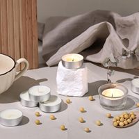 Lilin Teh Parafin Tanpa Aroma Tahan Lama Pasokan Pabrik untuk Pernikahan, Paskah, Aromaterapi, Sangat Cocok untuk Merebus Teh