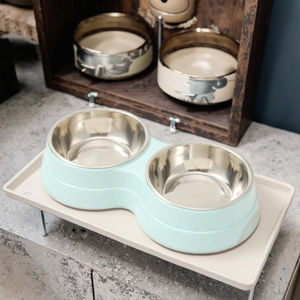 Alimentação elegante e água Tigelas aço inoxidável para gatos ou cachorros - Product Image 6
