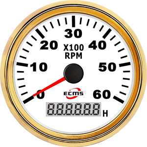 Tacómetro Analógico de 6000 RPM para Yates, Barcos, Vehículos Recreativos, Conversión de Automóviles, Fabricación de Camiones, 85 mm de Tamaño, 52 mm de Condición Nueva - Product Image 5