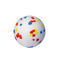 Jouet pour chien interactif en ETPU blanc écologique, solide, à rayures, élastique, résistant aux morsures, style classique, 2,5 po/3 po