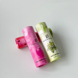 Lápiz labial al por mayor 10g reciclable respetuoso con el medio ambiente hecho a mano pequeño bálsamo labial Chapstick cilindro embalaje a prueba de aceite que desaparece - Product Image 2