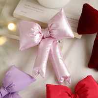 Weihnachtliche Dekorative Matte Samt-Metallic-Folienstoff-Schleifen Mini-Weihnachtsbaum-Schleifen Hängende Kleine Weihnachtsschleifen