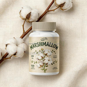 Cápsulas de Raíz de Malvavisco 480 mg, Venta al por Mayor OEM/ODM - Soporte Herbal para la Raíz de Malvavisco - Alto en Fibra Soluble de Mucílago, Vegano - Product Image 5