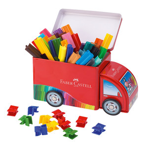 Set de Pintura de Acuarela <span class=keywords><strong>Faber</strong></span>-<span class=keywords><strong>Castell</strong></span> para Niños con Bloques Construibles - Lápices de Dibujo Artístico para Niños de Jardín de Infancia, Set de Pintura Lavable - Product Image 1