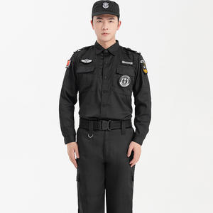 Offre Spéciale d'uniformes d'officiers <span class=keywords><strong>de</strong></span> <span class=keywords><strong>sécurité</strong></span> tactiques unisexes avec logo personnalisé Chemises <span class=keywords><strong>de</strong></span> <span class=keywords><strong>sécurité</strong></span> noires Ensembles d'uniformes <span class=keywords><strong>de</strong></span> gardes <span class=keywords><strong>de</strong></span> pantalons - Product Image 1