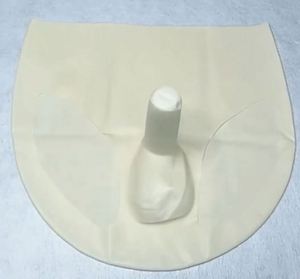 Short en <span class=keywords><strong>Latex</strong></span> de moulage unique d'approvisionnement direct d'usine/couverture de pénis de ceinture courte masculine adulte 0.4mm produits Sexy en <span class=keywords><strong>Latex</strong></span> - Product Image 4