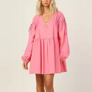 Nouvelles robes d'automne pour femmes, robes décontractées amples et modestes, robes de travail pour femmes, robe en lin de haute qualité à manches longues - Product Image 4