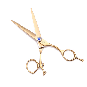 Tijeras Profesionales para Cabello AQIABI 440C de 5.5'' y 6'', Tijeras de Corte de Cabello Doradas, Tijeras de Entresacar para Peluquería A9019 - Product Image 5