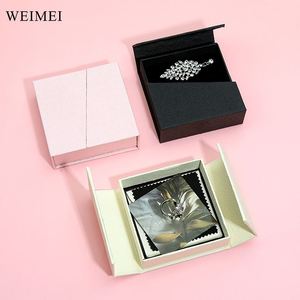 Magnetic Closure Clamshell Jewelry <b>Box</b> White <b>Black</b> Double Opening Gift <b>Box</b> for Bracelet Ring Necklace Packaging - Product Image 4