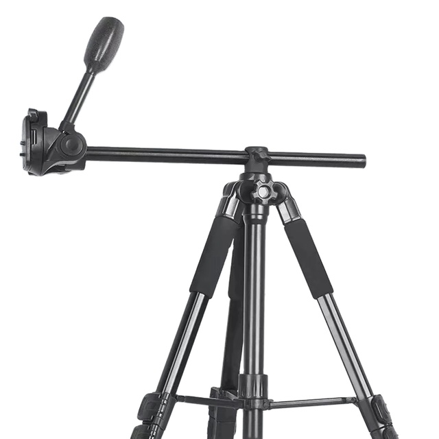 Aluminum Alloy Portable Travel Photography Tripod with Phone Bracket for Both Dslr Camera and Mobile Phone