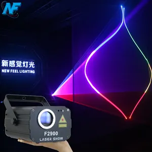 Portable Size Dj Disco Party Dmx Stage Lights 1380mw 1 Watt Rgb Animation Laser Light For Night Club