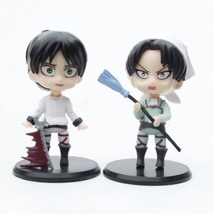 6 pz/set di ornamenti da collezione di <span class=keywords><strong>Anime</strong></span> attaccano Figure di titano Eren Mikasa Figure giocattoli - Product Image 6