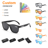 Gafas de Sol Deportivas de Diseño para Hombre, TR90, Lentes Cuadradas Polarizadas, Protección UV para Pesca y Golf, Disponibles en Azul, Rojo, Amarillo y Morado