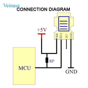 โมดูลเซ็นเซอร์อุณหภูมิและความชื้นแบบดิจิตอล HRTMS03โมดูลควบคุมอุณหภูมิและความชื้น - Product Image 4