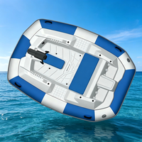 Bote Inflable de Pesca de Alta Calidad de la Fábrica de Barcos Weihai, con Piso de Aluminio/Aire, Catamarán Portátil, Bote de Pesca