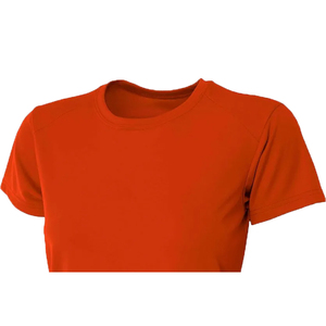 T-shirt à manches courtes à col rond pour femme, style streetwear, écologique, en coton biologique respirant, couleur gris - Product Image 4