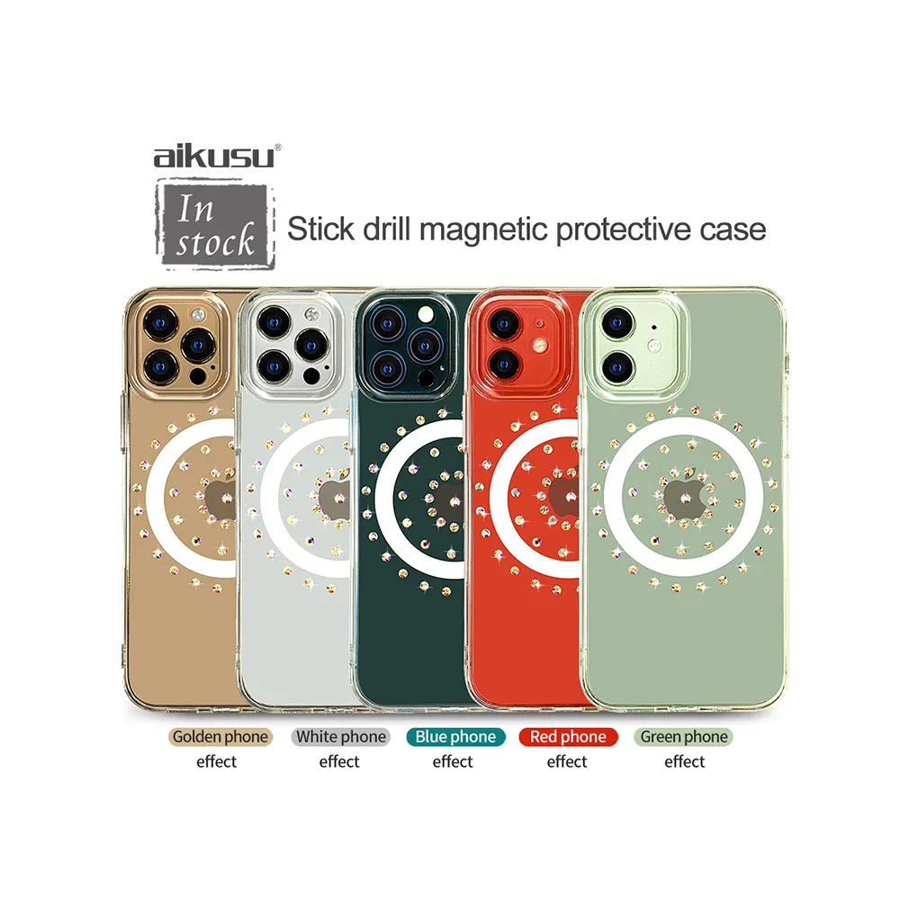 Fancy Resin Dried Flower Floral Diamond Shock Proof Phone Cases Custom Logo With Magnet For Iphone 13 Pro Max Phone Case