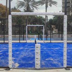 SKYJADE Protezione Panoramica per Sport all'Aperto, Protezione Logo per Porta Centrale, Nero Arancione Bianco, per Campi da Tennis e Padel - Product Image 2