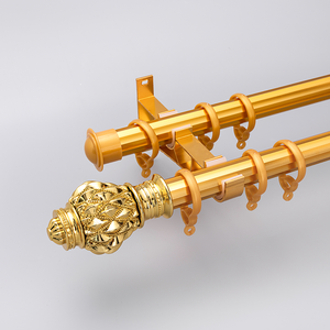 Haute qualité usine en gros moderne Simple tige romaine <span class=keywords><strong>tringle</strong></span> à <span class=keywords><strong>rideau</strong></span> en alliage d'aluminium pour la décoration de fenêtre - Product Image 6