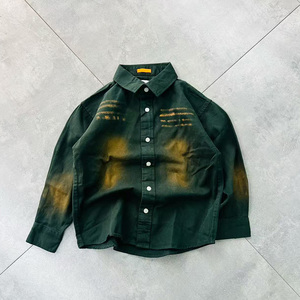 <span class=keywords><strong>Camicia</strong></span> in Denim Oversize Personalizzata con Lavaggio Acido, Stile Streetwear, Manica Lunga con Bottoni, 100% Cotone, per <span class=keywords><strong>Uomo</strong></span>, Estiva - Product Image 5