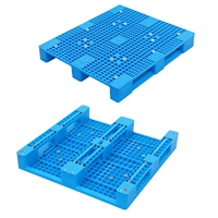 Palette en plastique HDPE robuste, grande, empilable, à un seul côté, à prix avantageux, en vente