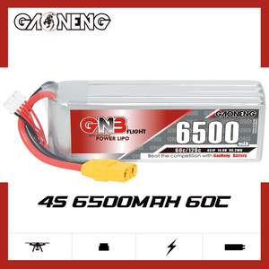 GNB GAONENG 6500MAH 4S 14.8V 60C 120C XT90 RC LiPo แบตเตอรี่ ความจุสูง รองรับการคายประจุสูง ประสิทธิภาพสูง สำหรับเฮลิคอปเตอร์ - Product Image 2