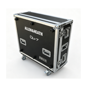 กล่องใส่เครื่องผสมเสียงดิจิตอลแบบ Heavy Duty OEM สำหรับ <span class=keywords><strong>Allen</strong></span>&<span class=keywords><strong>Heath</strong></span> <span class=keywords><strong>QU</strong></span>-7/7D พร้อมฝาเปิดแบบ Flip-top 2 ประตู และ 4 ล้อ - Product Image 4