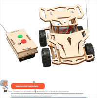 Kit Scientifique STEM Voiture en Bois Télécommandée Sans Fil DIY – Jouet Éducatif Électronique, Modèle à Construire, Puzzle et Ensemble d'Expériences pour Tous les Âges