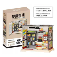 Kit de maison de poupée miniature en gros, puzzle 3D, kit DIY, maison de poupée en bois, micro-modèle avec éclairage, scène miniature, cadeau