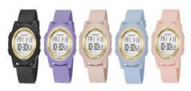 Montre connectée Sennbo 36-40 mm avec écran LCD, étanche, bracelet en silicone unisexe, charge magnétique, résistance à l'eau IPX7 - Product Image 1