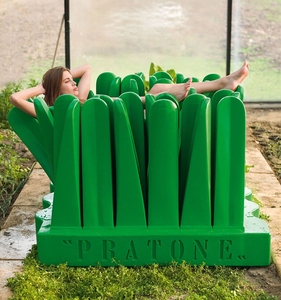 איטלקי נטו דשא אדום סלון כיסא פנאי ספה פרטון אמנות סלון קישוט הבית - Product Image 1