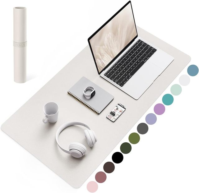 Large Non-Slip PVC Leather Desk Mat Protector Waterproof Gaming Office Desk Pad Custom Size Sublimation Style for Laptop Mouse