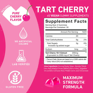 טוארט דובדבן gummies פרטי תווית בריאות צמחים תוספי תמצית דובדבן תמצית דובדבן - Product Image 4