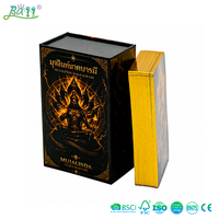 Jeu de cartes de tarot personnalisées, bord doré, motif serpent, impression de cartes de tarot de luxe, étiquette privée, OEM, vente en gros