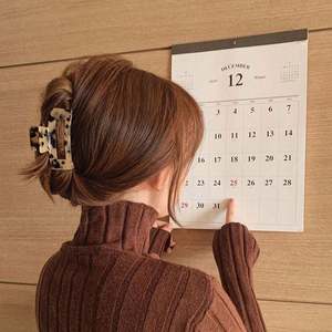 Pince à cheveux carrée en acétate Duowei, 10,5 cm, grande taille, avec logo personnalisé, couleur tendance, pour femme - Product Image 3