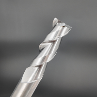 Fraise à queue en carbure haute précision à alimentation rapide, 2 dents, OEM/ODM, pour l'élimination rapide du métal dans les centres d'usinage CNC