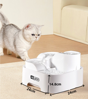 Fontaine à eau pour chat à circulation automatique pompe à économie d'énergie silencieuse bol à boire multi-animaux pour chats/chiens/petits animaux frais