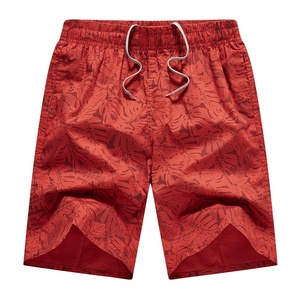 Shorts d'été décontractés en coton pour hommes, avec taille élastique et cordon <span class=keywords><strong>de</strong></span> serrage, pour l'entraînement, la course, la natation, la plage et les activités sportives - Product Image 2