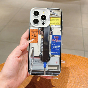 Gian hàng điện thoại in ấn Electroplated bạc Key TPU PC điện thoại di động Bìa trường hợp đối với iPhone x XR XS 11 12 13 14 <span class=keywords><strong>15</strong></span> 16 17 Pro Max - Product Image 4