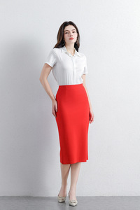 <span class=keywords><strong>Jupe</strong></span>-Robe Professionnelle de Mode Féminine Haut de Gamme, <span class=keywords><strong>Jupe</strong></span> Crayon <span class=keywords><strong>Droite</strong></span> Élégante pour Bureau, Coupe Ajustée Affaires, Longueur Mi-Mollet Décontractée - Product Image 5