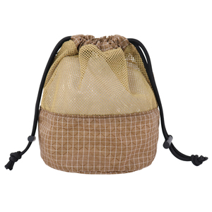 Bolsa de malla antidesgarro personalizada 2026 con cordón para artículos de aseo y cosméticos, organizador de equipo, saco de almacenamiento, OEM, marca privada - Product Image 3