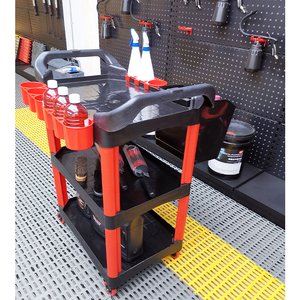 Carrito de <span class=keywords><strong>3</strong></span> capas con ruedas al por mayor: Almacenamiento de herramientas mecánicas y de belleza de coche-Taller/armario de garaje - Product Image 6