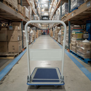 F150 फोल्डेबल प्लेटफॉर्म हैंड ट्रक ने डोली गाड़ी को धक्का दिया, गोदाम सुपरमार्केट के लिए परिवहन ट्रॉली - Product Image 5