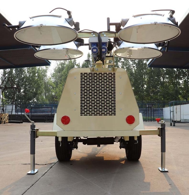 SWT Factory Mobile Tower Light LED Light Tower Battery Rechargeable Portable Cordless Work Light