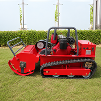 Tondeuse robot diesel haute puissance à chenilles télécommandée, largeur de coupe 80cm, 100cm, 120cm, avec broyeur à fléaux