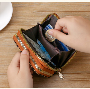 Borsa da donna portafoglio con carta in pelle borsa leopardata porta carte di credito porta portafoglio blocco multiuso - Product Image 5