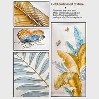 Tableaux décoratifs muraux modernes en feuilles d'argent, affiches et tableaux suspendus en cuir texturé 3D pour salon