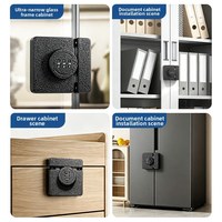 Serrure de meuble à combinaison pour tiroir et porte d'armoire, en alliage de zinc, sans clé, installation facile, design minimaliste