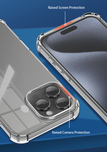 Bán Buôn Tinh Thể Trong Suốt Rõ Ràng Mềm <span class=keywords><strong>TPU</strong></span> Bumper Điện Thoại Chống Sốc Trường Hợp Đối Với iPhone 16 15 14 13 12 11 Pro Max - Product Image 4