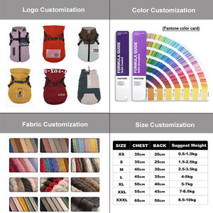 Neuheit: Personalisierbare Daunenjacke für Haustiere mit Kunstfellkapuze, Wasser- und Winddicht, Atmungsaktiv, aus Polyester, Einfarbig/Color-Block für Hunde - Product Image 6